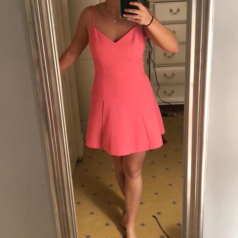 Black Halo pink dress